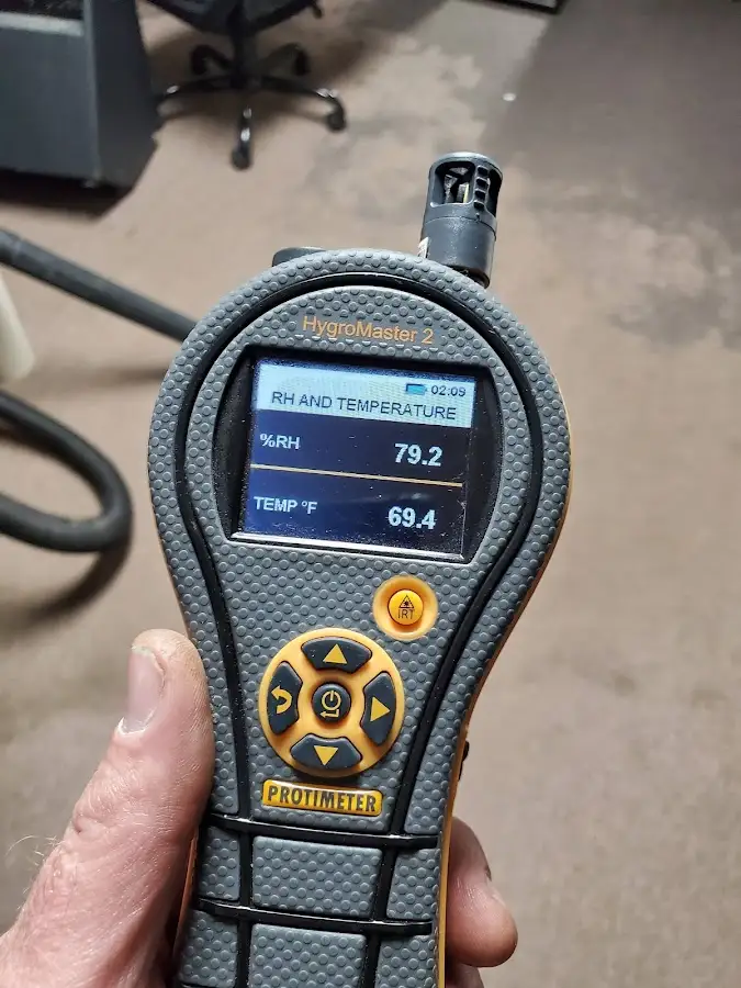 Moisture meter humidity assessment for Fire & Smoke Damage Restoration in Forest
