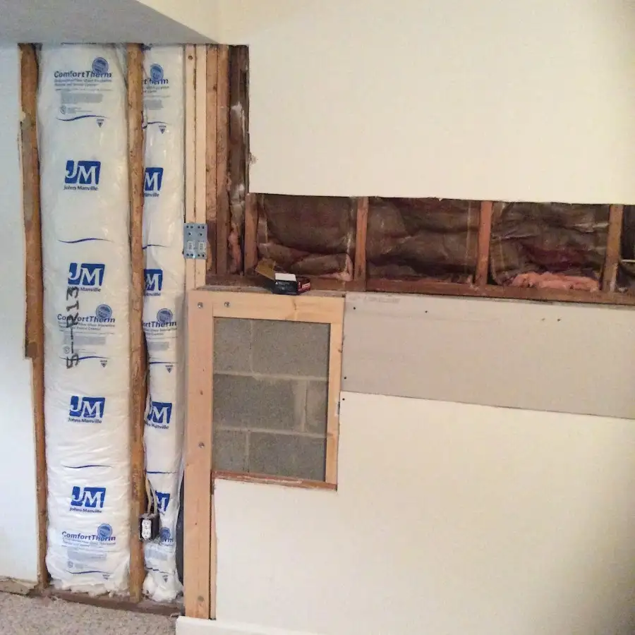 Wall insulation replacement during Odor Removal & Deodorization in Forest